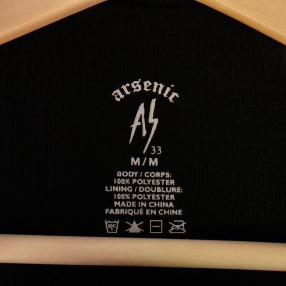 Arsenic Jacket Mens Medium Black White Native Bomber Snap Lightweight Graphic - Picture 9 of 10